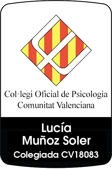 Colegiada Nº CV 18083 del Colegio Oficial de Psicología de la Comunidad Valenciana